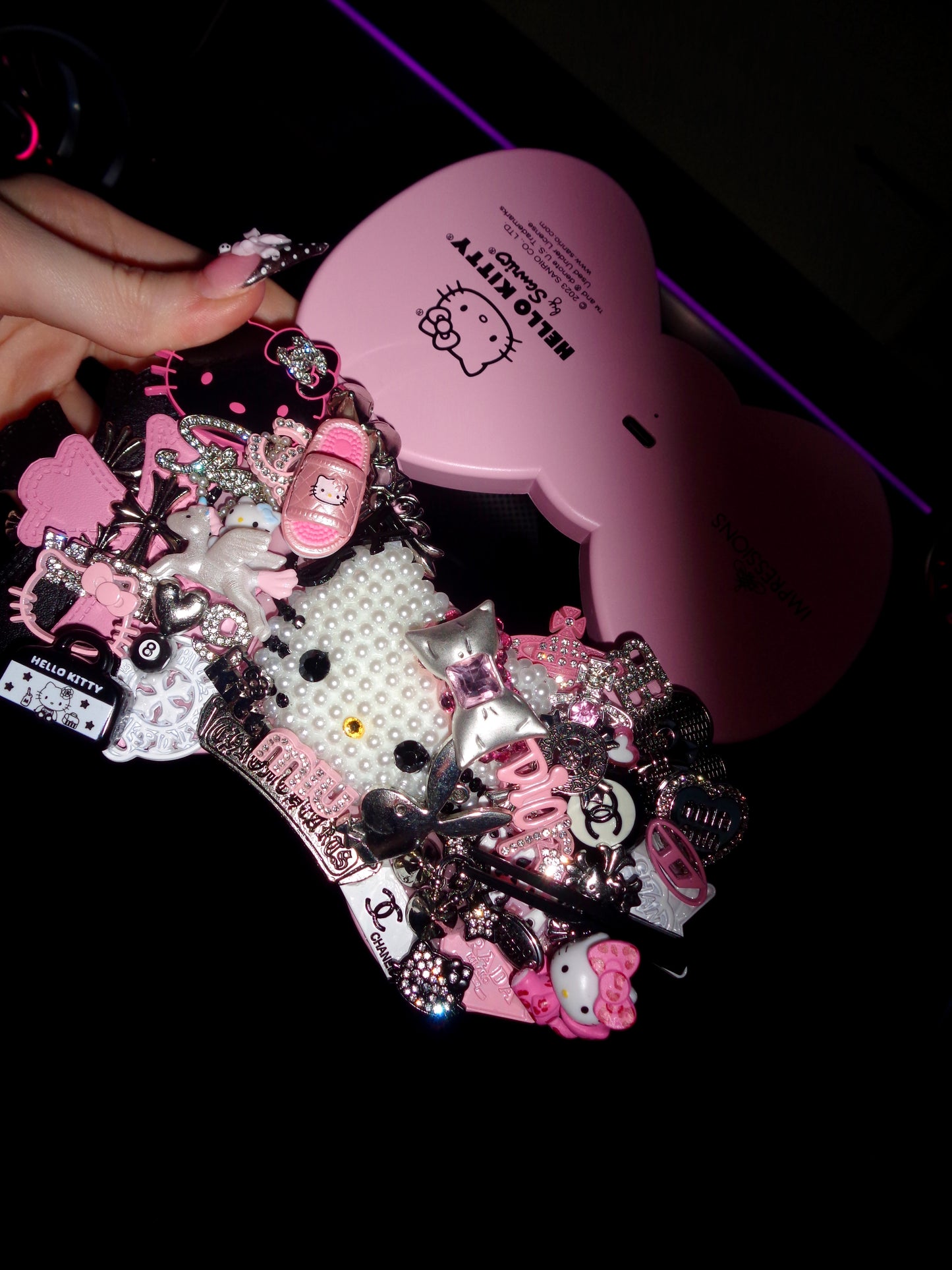 LED hk bow mirror🎀 ( please read description )